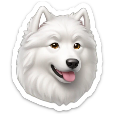 samoyed dog sticker