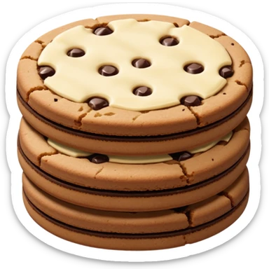 Full chocolate shortbread cookies (without chocolate chips) sticker