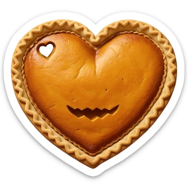 Pumpkin Pie Heart sticker
