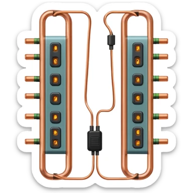 Vertical parallel circuits sticker