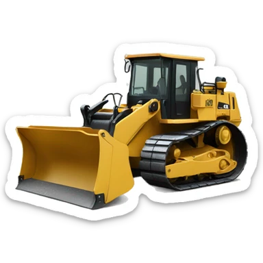 bulldoser scraper sticker
