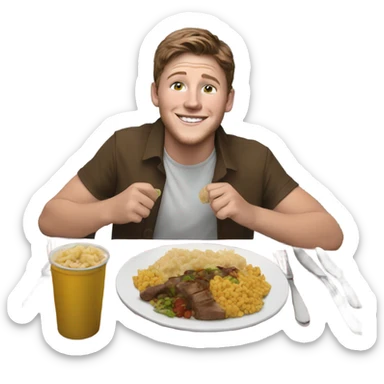 Josh Allen eating sticker