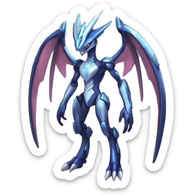  Cool Cute Edgy Shiny Godly Ethereal Digimon-Genesect-Dialga-Reptile full body sticker