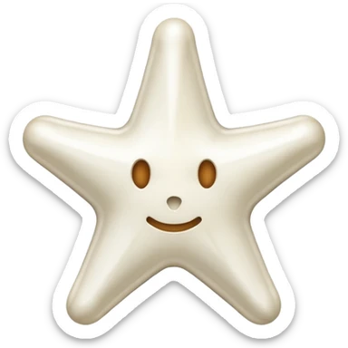 starshape made of bone sticker