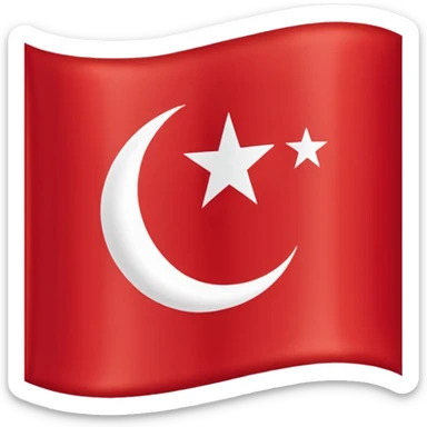 Flag of the Ottoman Empire 1453 sticker