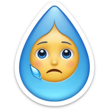 a really sad emoji sticker