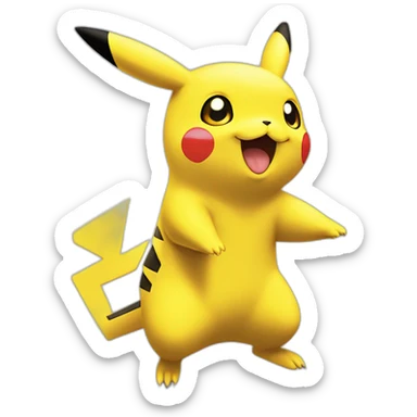 Pokemon Pikachu debout sticker