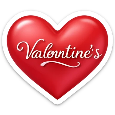 Happy Valentine’s Day en letra sticker