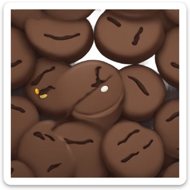 Chocolate sandwich cookie sticker