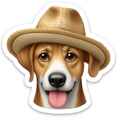 Perro salchicha gordoba chicha está sentado a la orilla del mar tiene sombrero de marinero  sticker