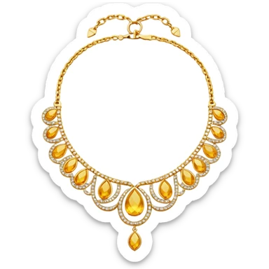create a golden necklace emoji  the most attractive any one or all of them ill choose it should be fully golden sticker