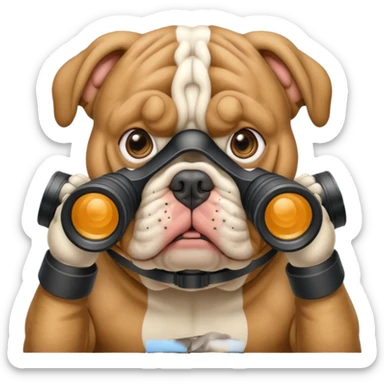 Bulldog binoculars  sticker