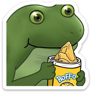 Salt and vinegar chips sticker