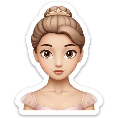  Bailarina con cabeza de capuchino sticker