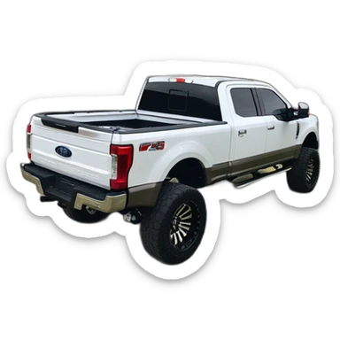 2017 ford f-350 twin turbo v6 2"shocks raised 16"rims wide tread tyres sticker