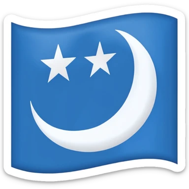 The flag of Awdal state in somalia sticker