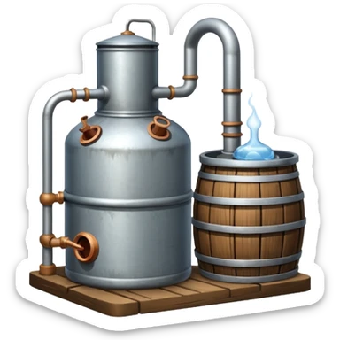moonshine still sticker