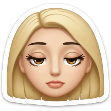 👁️ give me a version of the eye emoji at the begining of this prompt, but the eye is closed
the 4th thing you generated in the most recent generation... yes that is an example of a human face with eyes closed now give me a single eye that is closed as an emoji

 sticker