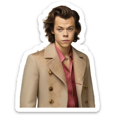 Harry Styles in a Gucci photoshoot sticker