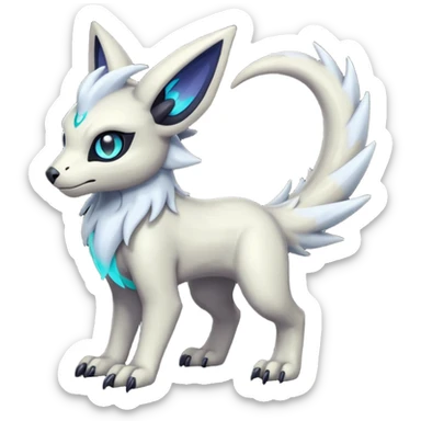 Eldritch Spooky Scary Linoone-Absol-Trico-Hybrid (Full body) sticker