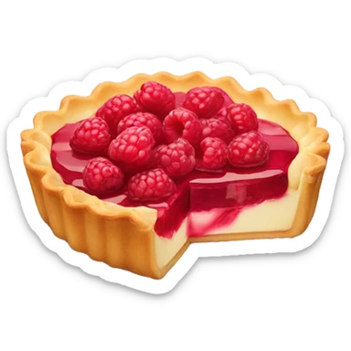 raspberry tart sticker