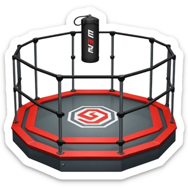 Mma octogone sticker