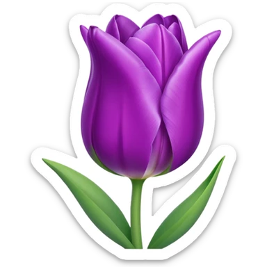 tulip purple sticker