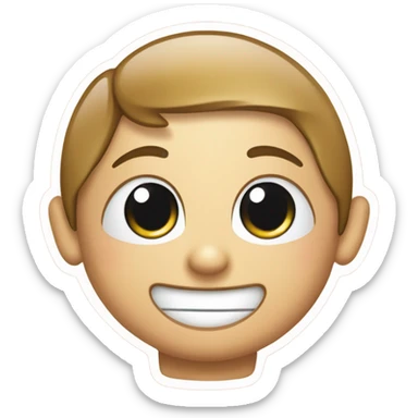 smiling kawaii perfume face sticker