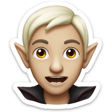 Elf vampire  sticker