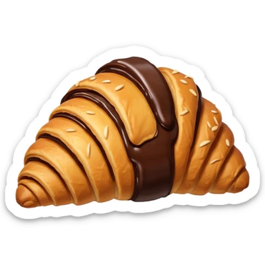 croissant chocolate sticker