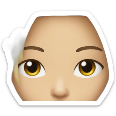 a blond version of kendall jenner sticker