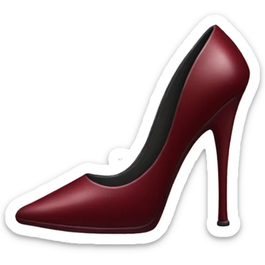 Dark red stiletto  sticker