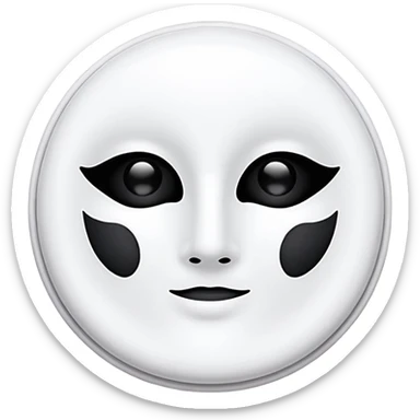 a beauty product box of skincare white rounded eyehole mask pack sticker