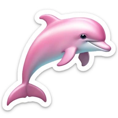 Pastel-pink-colors-dolphin sticker