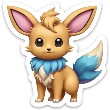 Eeveelution-Cute-Pokémon-fusion full body sticker
