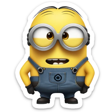 Despicable 4 character mega minion  sticker