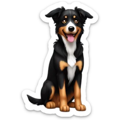 Border collie beauceron black sticker