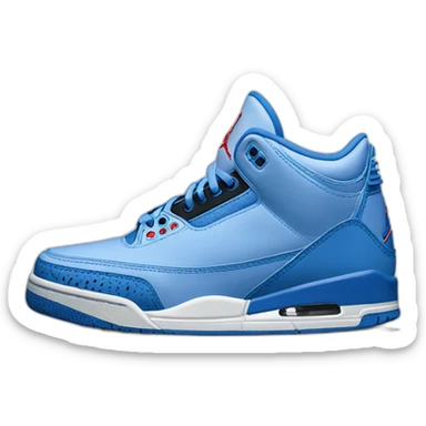Blue Air Jordan III sticker
