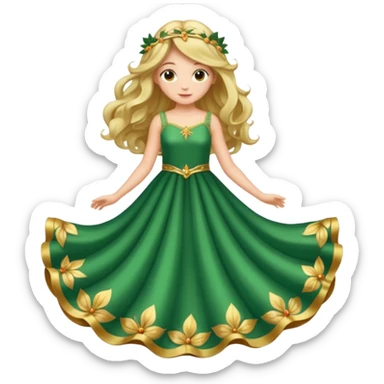 Una pradera con muchas setas y hadas sticker