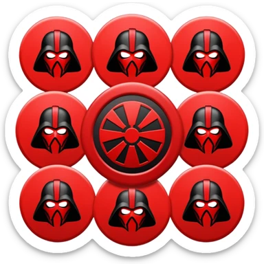 i want a red sith empire . roblox clan based imagine were the logo is a red cirlce with differet desings in it sticker