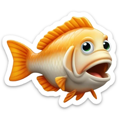 Poisson qui fait un pouce  sticker