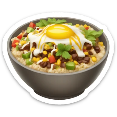 Burrito bowl  sticker