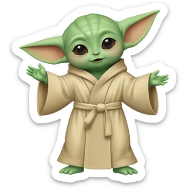 Baby yoda doing the Macarena  sticker