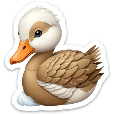 Sleepy goose sticker