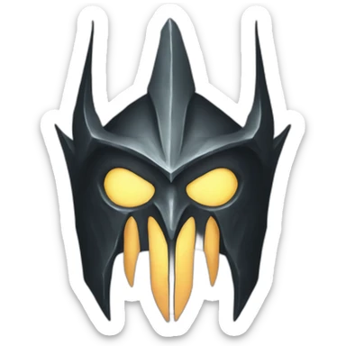 witch king of angmar mask sticker