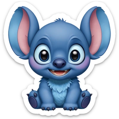 Q stitch sea realista pero como en la pelicula sticker
