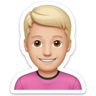 Barbie doll Ken Head pink t-shirt sticker