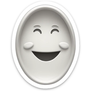 smile up and down Toilet lid sticker