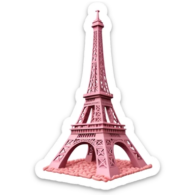  eiffel tower made of SPAM meat paris landscape  sticker