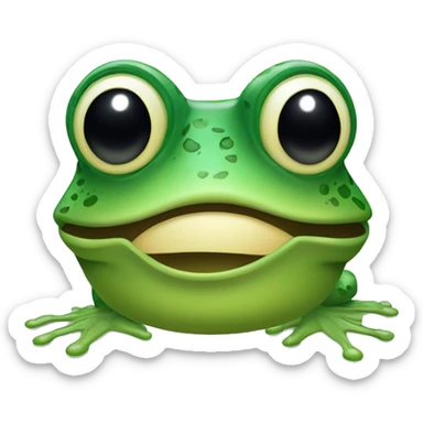Une grenouille avec un masque de plongée  sticker